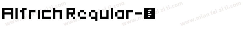 Alfrich Regular字体转换